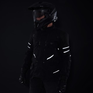 KURTKA MOTOCYKLOWA TEKSTYLNA REBELHORN RANGE BLACK XXL