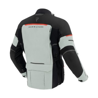 KURTKA MOTOCYKLOWA TEKSTYLNA REBELHORN RANGE GREY BLACK RED 4XL