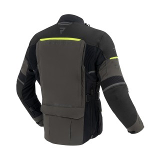 KURTKA MOTOCYKLOWA TEKSTYLNA REBELHORN RANGE BLACK DARK GREY FLUO YELLOW L