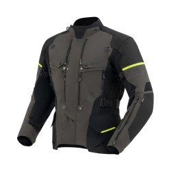 KURTKA MOTOCYKLOWA TEKSTYLNA REBELHORN RANGE BLACK DARK GREY FLUO YELLOW XL