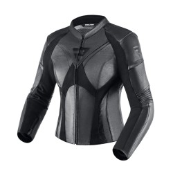 KURTKA MOTOCYKLOWA SKÓRZANA DAMSKA REBELHORN REBEL BLACK W38