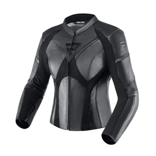 KURTKA MOTOCYKLOWA SKÓRZANA DAMSKA REBELHORN REBEL BLACK W46