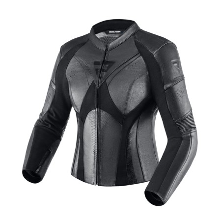 KURTKA MOTOCYKLOWA SKÓRZANA DAMSKA REBELHORN REBEL BLACK W46