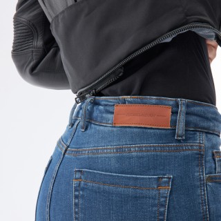 KURTKA MOTOCYKLOWA SKÓRZANA DAMSKA REBELHORN REBEL BLACK W44