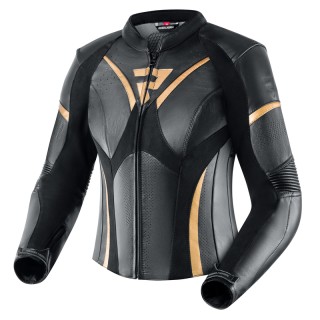 KURTKA MOTOCYKLOWA SKÓRZANA DAMSKA REBELHORN REBEL BLACK GOLD W44