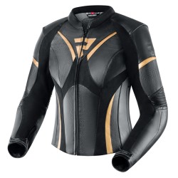 KURTKA MOTOCYKLOWA SKÓRZANA DAMSKA REBELHORN REBEL BLACK GOLD W46