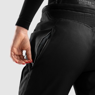 SPODNIE MOTOCYKLOWE TEKSTYLNE DAMSKIE REBELHORN HARDY 3.0 BLACK WL