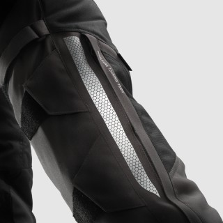 SPODNIE MOTOCYKLOWE TEKSTYLNE REBELHORN HARDY 3.0 DESERT GREY RED 7XL