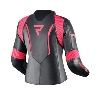 KURTKA MOTOCYKLOWA SKÓRZANA DAMSKA REBELHORN REBEL PINK BLACK W42