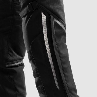 SPODNIE MOTOCYKLOWE TEKSTYLNE DAMSKIE REBELHORN HARDY 3.0 BLACK (KRÓTKA NOGAWKA) S-WL