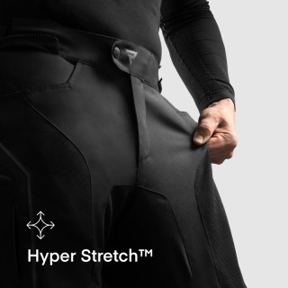 SPODNIE MOTOCYKLOWE TEKSTYLNE REBELHORN HIFLOW 5 BLACK (DŁUGA NOGAWKA) L-S