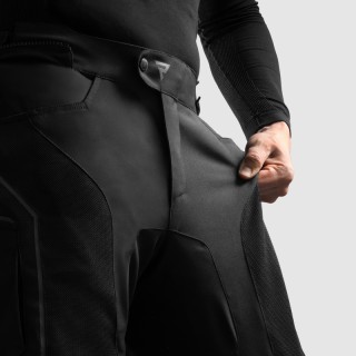 SPODNIE MOTOCYKLOWE TEKSTYLNE REBELHORN HIFLOW 5 BLACK (KRÓTKA NOGAWKA) S-XXL