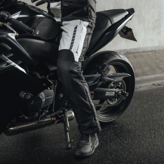 SPODNIE MOTOCYKLOWE TEKSTYLNE REBELHORN HIKER 3 BLACK GREY 5XL