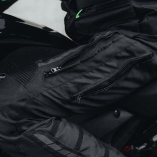 SPODNIE MOTOCYKLOWE TEKSTYLNE REBELHORN HIKER 3 BLACK GREY 6XL