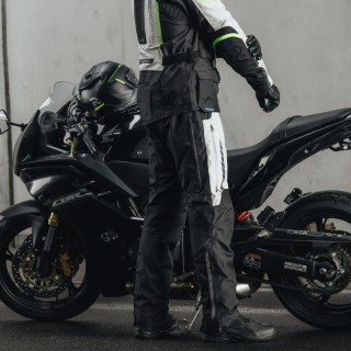 SPODNIE MOTOCYKLOWE TEKSTYLNE REBELHORN HIKER 3 BLACK GREY 5XL