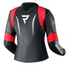 KURTKA MOTOCYKLOWA SKÓRZANA DAMSKA REBELHORN REBEL BLACK FLUO RED WHITE W42