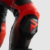SPODNIE MOTOCYKLOWE SKÓRZANE REBELHORN INFERNO BLACK FLUO RED 62