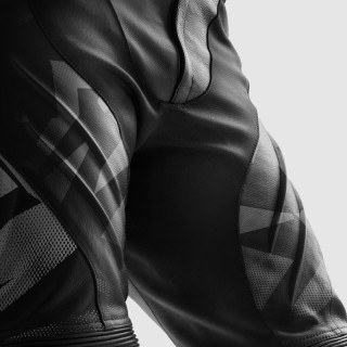 SPODNIE MOTOCYKLOWE SKÓRZANE REBELHORN INFERNO BLACK WHITE 50
