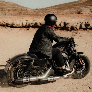 KURTKA MOTOCYKLOWA SKÓRZANA REBELHORN RUNNER 3 VINTAGE BROWN S