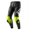 SPODNIE MOTOCYKLOWE SKÓRZANE REBELHORN INFERNO BLACK WHITE FLUO YELLOW 50