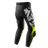 SPODNIE MOTOCYKLOWE SKÓRZANE REBELHORN INFERNO BLACK WHITE FLUO YELLOW 52