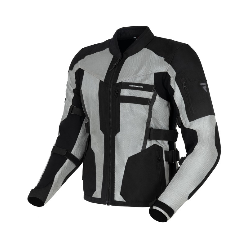 KURTKA MOTOCYKLOWA TEKSTYLNA REBELHORN SCANDAL 2 SILVER BLACK S