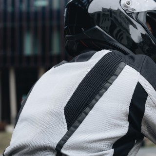 KURTKA MOTOCYKLOWA TEKSTYLNA REBELHORN SCANDAL 2 SILVER BLACK S