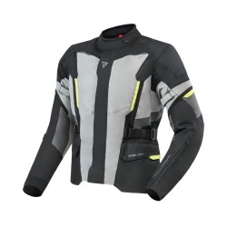 KURTKA MOTOCYKLOWA TEKSTYLNA REBELHORN SCOUT BLACK GREY FLUO YELLOW S