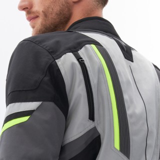 KURTKA MOTOCYKLOWA TEKSTYLNA REBELHORN SCOUT BLACK GREY FLUO YELLOW M