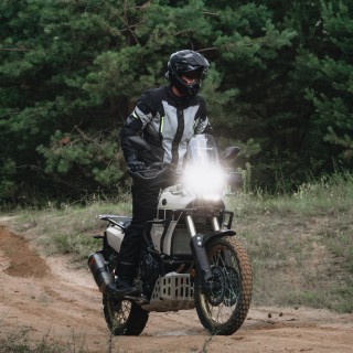 KURTKA MOTOCYKLOWA TEKSTYLNA REBELHORN SCOUT BLACK GREY FLUO YELLOW S