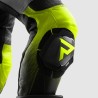 SPODNIE MOTOCYKLOWE SKÓRZANE REBELHORN INFERNO BLACK WHITE FLUO YELLOW 62