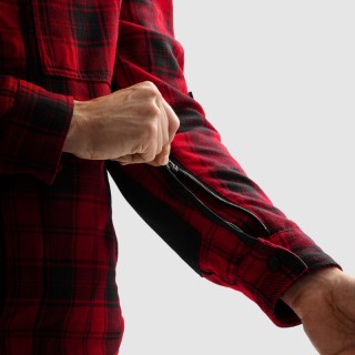 KOSZULA MOTOCYKLOWA REBELHORN SHIFTER BLACK RED 4XL