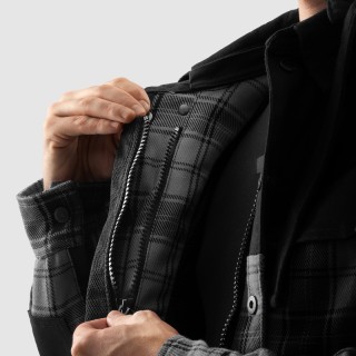 KOSZULA MOTOCYKLOWA REBELHORN SHIFTER BLACK GREY 5XL