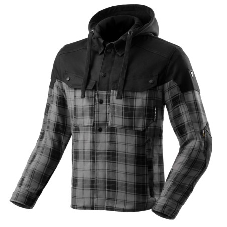 KOSZULA MOTOCYKLOWA REBELHORN SHIFTER BLACK GREY 8XL