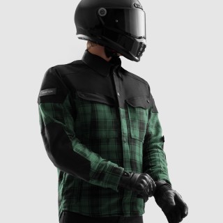 KOSZULA MOTOCYKLOWA REBELHORN SHIFTER BLACK GREEN S