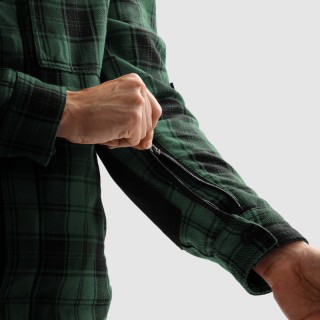 KOSZULA MOTOCYKLOWA REBELHORN SHIFTER BLACK GREEN XL