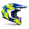 KASK MOTOCYKLOWY AIROH TWIST 3 DIZZY BLUE/YELLOW GLOSS M