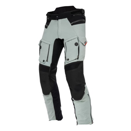 SPODNIE MOTOCYKLOWE TEKSTYLNE REBELHORN RANGE GREY BLACK RED XS