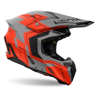 KASK MOTOCYKLOWY AIROH TWIST 3 DIZZY ORANGE FLUO MATT XL