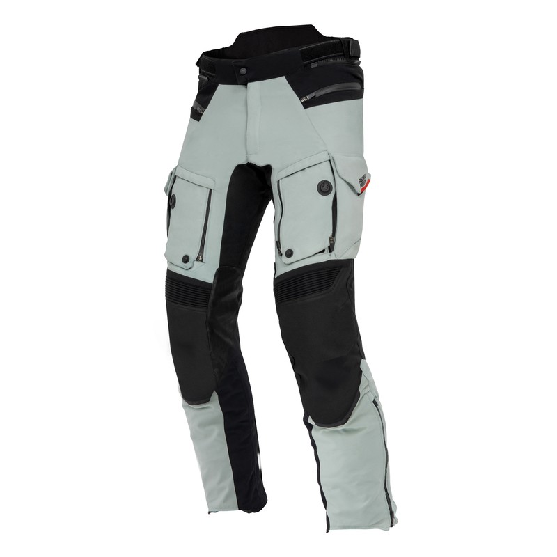 SPODNIE MOTOCYKLOWE TEKSTYLNE REBELHORN RANGE GREY BLACK RED 4XL