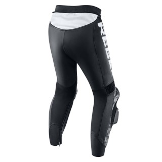 SPODNIE MOTOCYKLOWE SKÓRZANE REBELHORN REBEL BLACK WHITE 56
