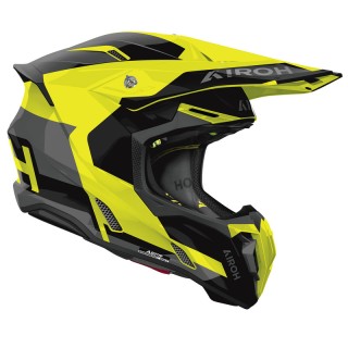 KASK MOTOCYKLOWY AIROH TWIST 3 FANCY YELLOW GLOSS S