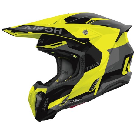 KASK MOTOCYKLOWY AIROH TWIST 3 FANCY YELLOW GLOSS L