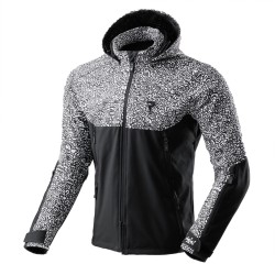 KURTKA MOTOCYKLOWA TEKSTYLNA REBELHORN SLASH NORIAKI BLACK WHITE SOFTSHELL S