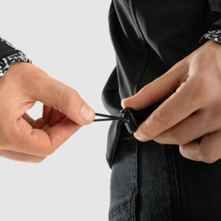 KURTKA MOTOCYKLOWA TEKSTYLNA REBELHORN SLASH NORIAKI BLACK WHITE SOFTSHELL M