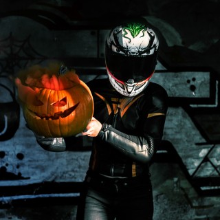 SPODNIE MOTOCYKLOWE SKÓRZANE DAMSKIE REBELHORN REBEL BLACK GOLD W36