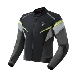 KURTKA MOTOCYKLOWA TEKSTYLNA REBELHORN SPARK BLACK GREY FLUO YELLOW 3XL