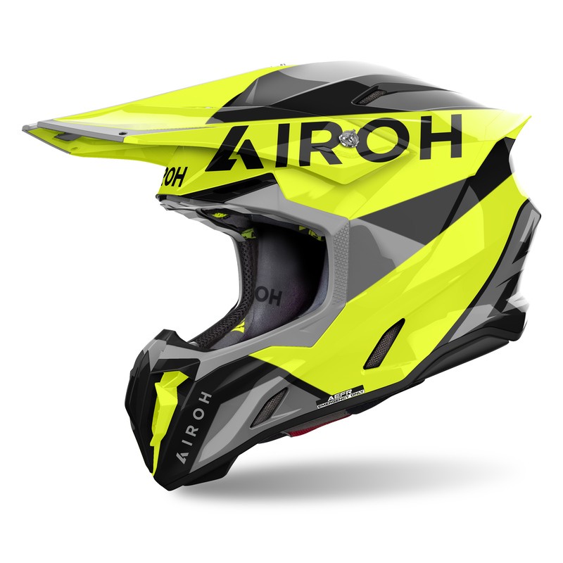 KASK MOTOCYKLOWY AIROH TWIST 3 KING YELLOW GLOSS S