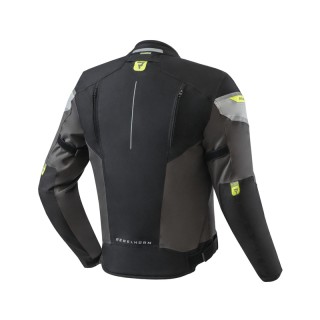 KURTKA MOTOCYKLOWA TEKSTYLNA REBELHORN SPARK BLACK GREY FLUO YELLOW 3XL