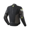KURTKA MOTOCYKLOWA TEKSTYLNA REBELHORN SPARK BLACK GREY FLUO YELLOW 3XL